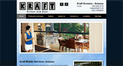 Desktop Screenshot of kraftscreensaz.com
